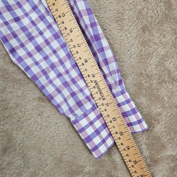 ETON Contemporary Dress Shirt Button-Down Men's Size 16 - 41 Long Sleeve Plaid - Picture 6 of 14